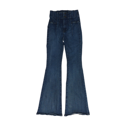 Navy Wide Leg Jeans
