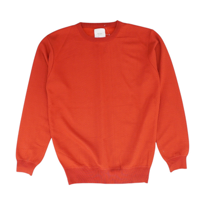 Red Solid Pullover Sweater