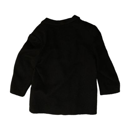 Vintage Mohair Black Solid Jacket
