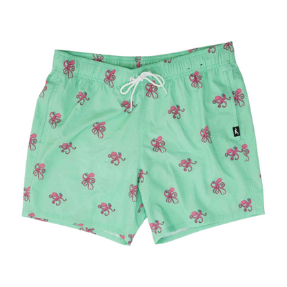 Green Graphic Swim Bottom