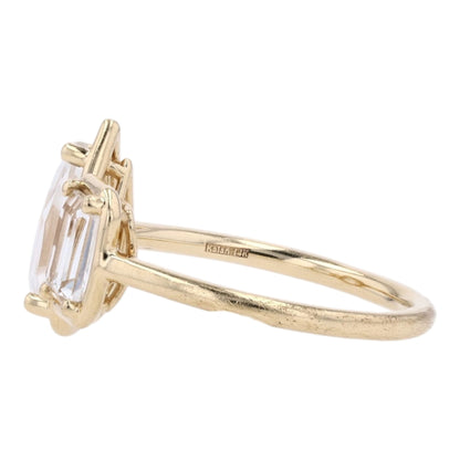 14K Sterling Silver Topaz Fashion Ring