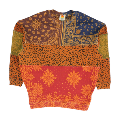 Multi Print Sweatshirt Pullover