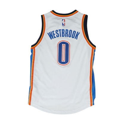 Boys' White Oklahoma City Thunder Sleeveless Jersey