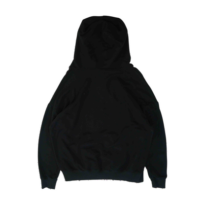 Black Solid Hoodie Pullover