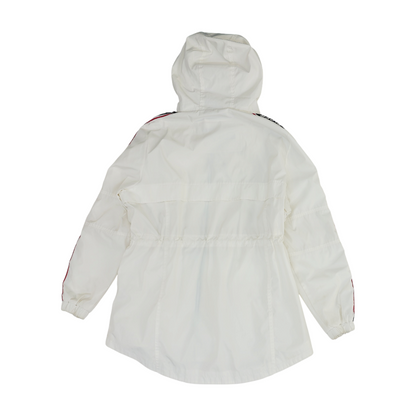 White Solid Rain Jacket