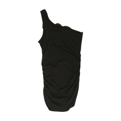 Black Solid Sleeveless Blouse