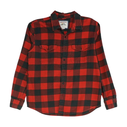Red Check Flannel Button Down