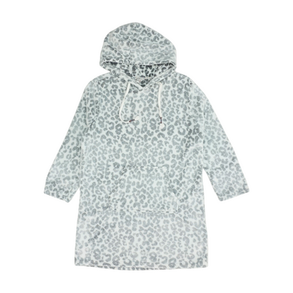 Gray Animal Print Robe
