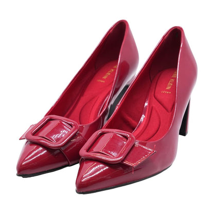 Red Block Heels