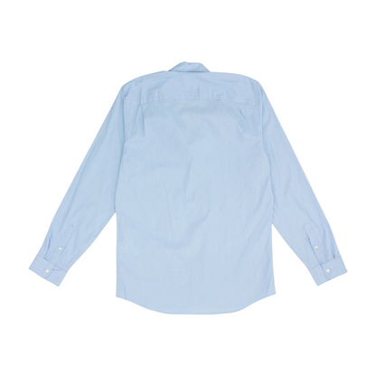 Blue Tall Solid Long Sleeve Button Down