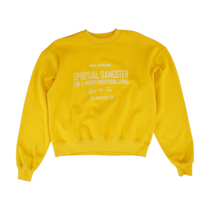 Mustard Solid Sweatshirt Pullover