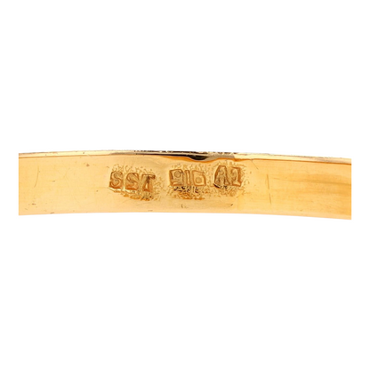 22K Yellow Gold Bangle Bracelet