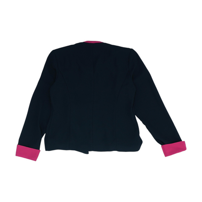 Vintage Black Solid Blazer