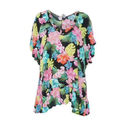 Black Tropical Blouse