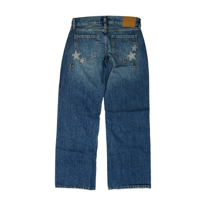Blue Wide Leg Jeans