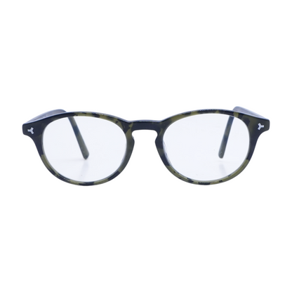 Green BY5022-3 Round Prescription Eyewear