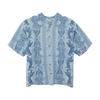 Blue Paisley Short Sleeve Button Down