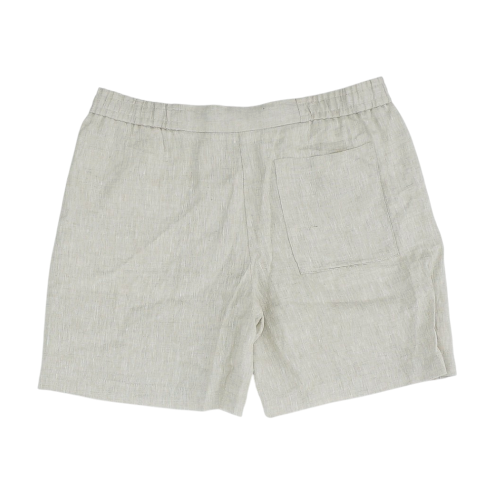 Beige Solid Active Shorts