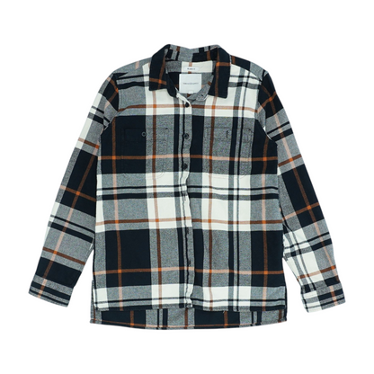 Multi Plaid Flannel Button Down