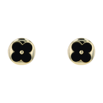 Sterling Silver Onyx Stud Earrings
