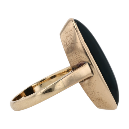 10K Yellow Gold Bloodstone Fashion Ring