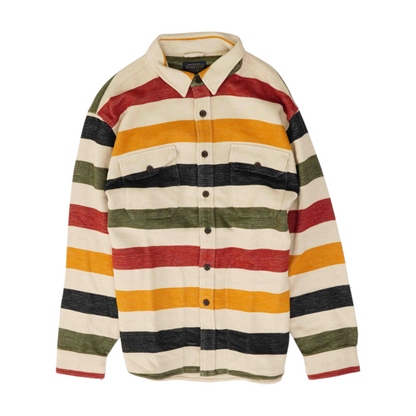 Multi Striped Flannel Button Down