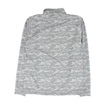 Gray Camo 1/4 Zip Pullover