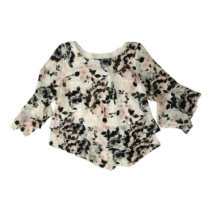 White Floral Blouse