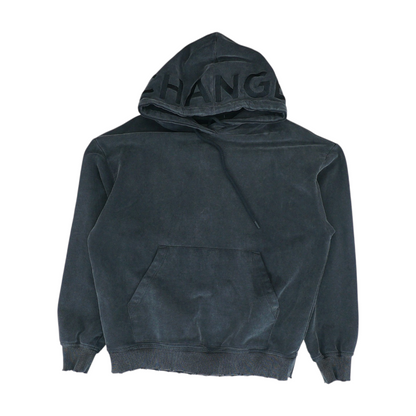 Black Solid Hoodie Pullover