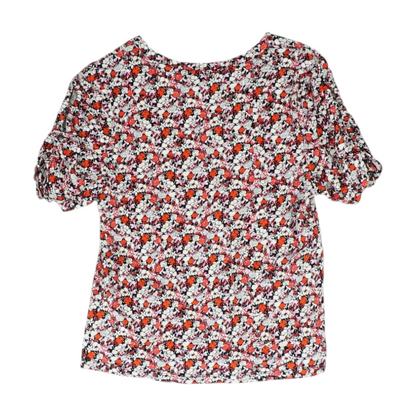 Red Floral Blouse