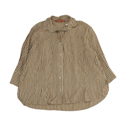 Brown Striped Button Down
