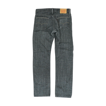 514 Black Straight Jeans