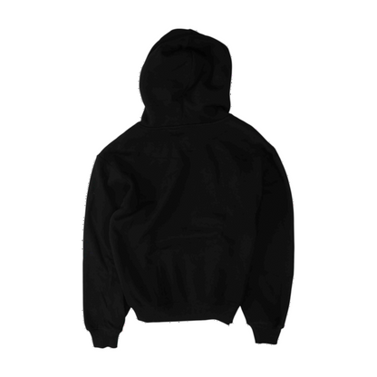 Black Solid Hoodie Pullover