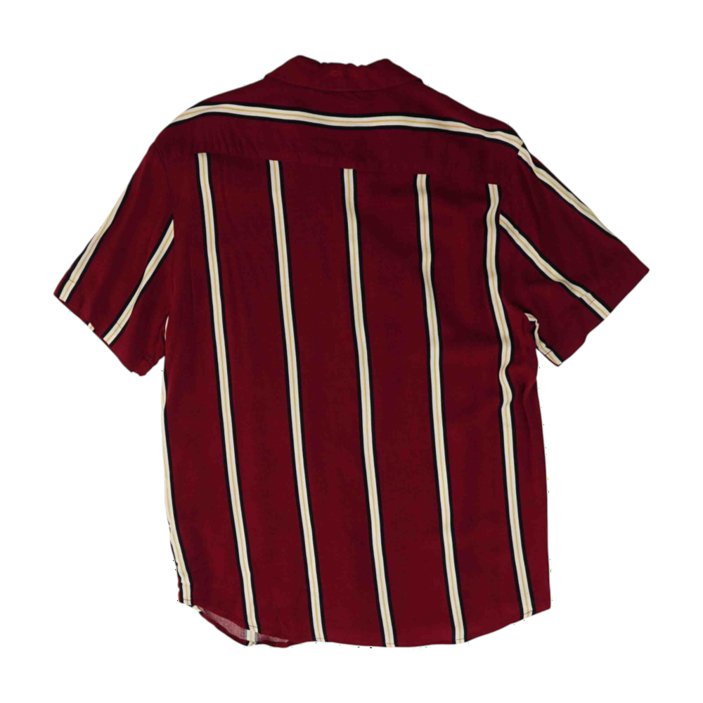 Red Striped Short Sleeve Button Down
