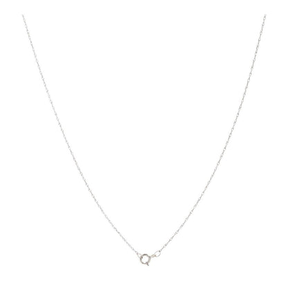 10K White Gold Round Diamond Cluster Pendant Necklace