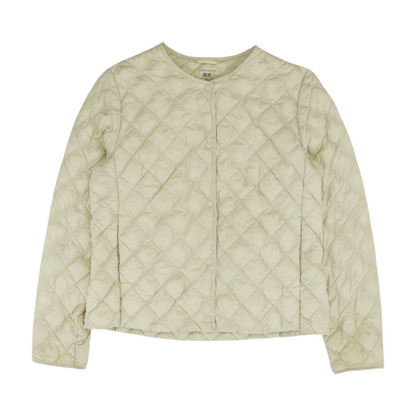 Beige Solid Jacket