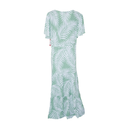 Green Print Maxi Dress