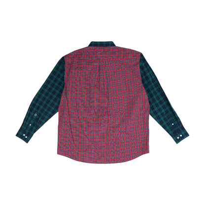 Red Plaid Long Sleeve Button Down
