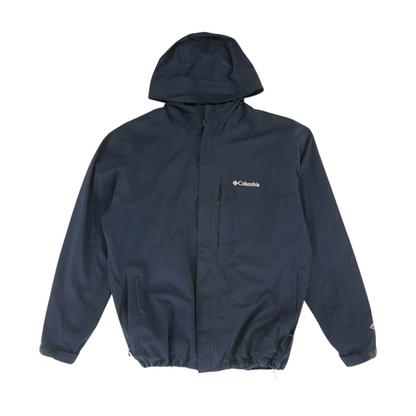 Navy Solid Rain Jacket