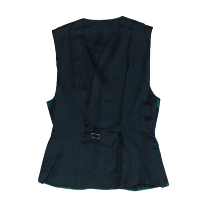 Multi Plaid Casual Vest