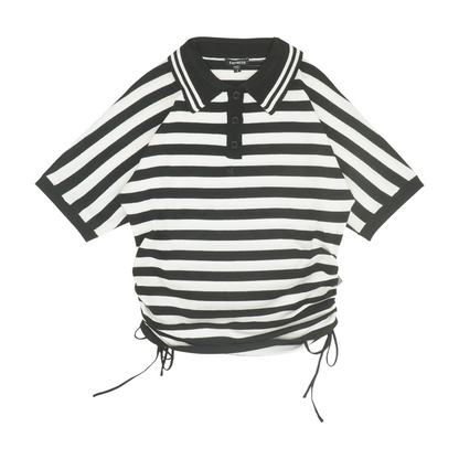 Black Striped Pullover Sweater
