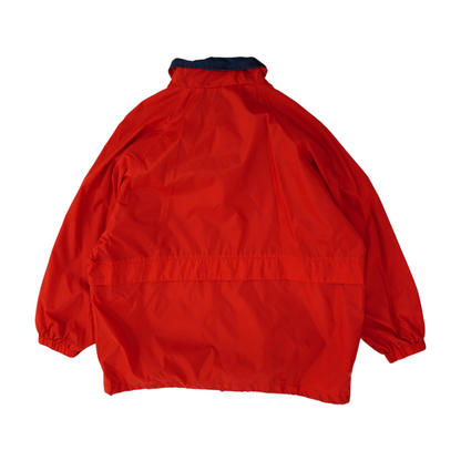 Red Solid Rain Jacket