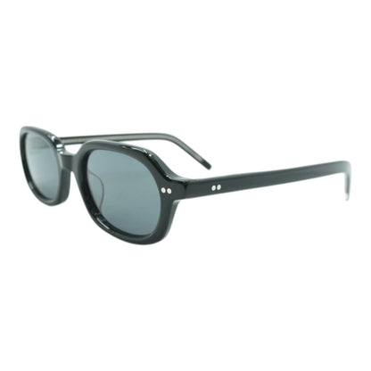 Black Psyche Oval Sunglasses