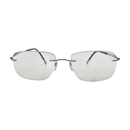 Silver 5521 Rectangle Prescription Eyewear
