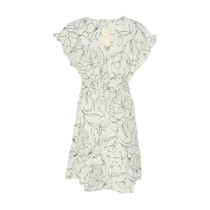 Ivory Floral Midi Dress