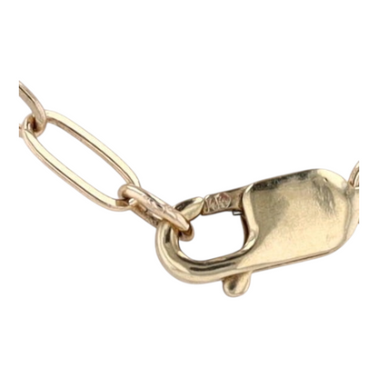 14K Yellow Gold Diamond Pendant Necklace