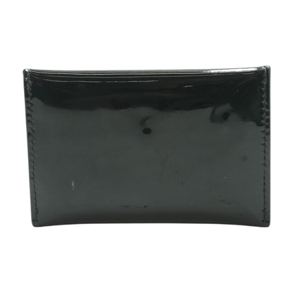 Black Patent Leather Skull Envelope Card Holder
