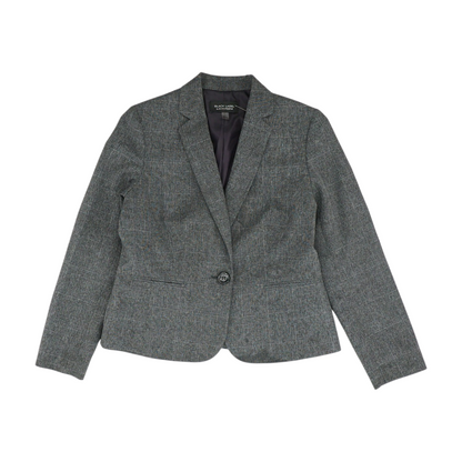 Gray Plaid Blazer