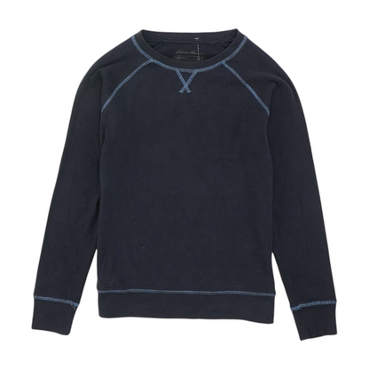 Navy Solid Sweatshirt Pullover