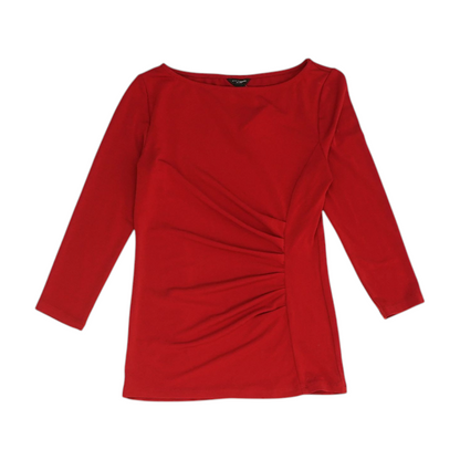 Red Petite Blouse